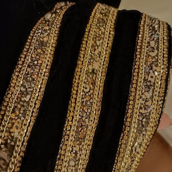 S/M🖤Gothic Vampir Witch Maxi Dress with Skull Embellished - Picture 10 of 11